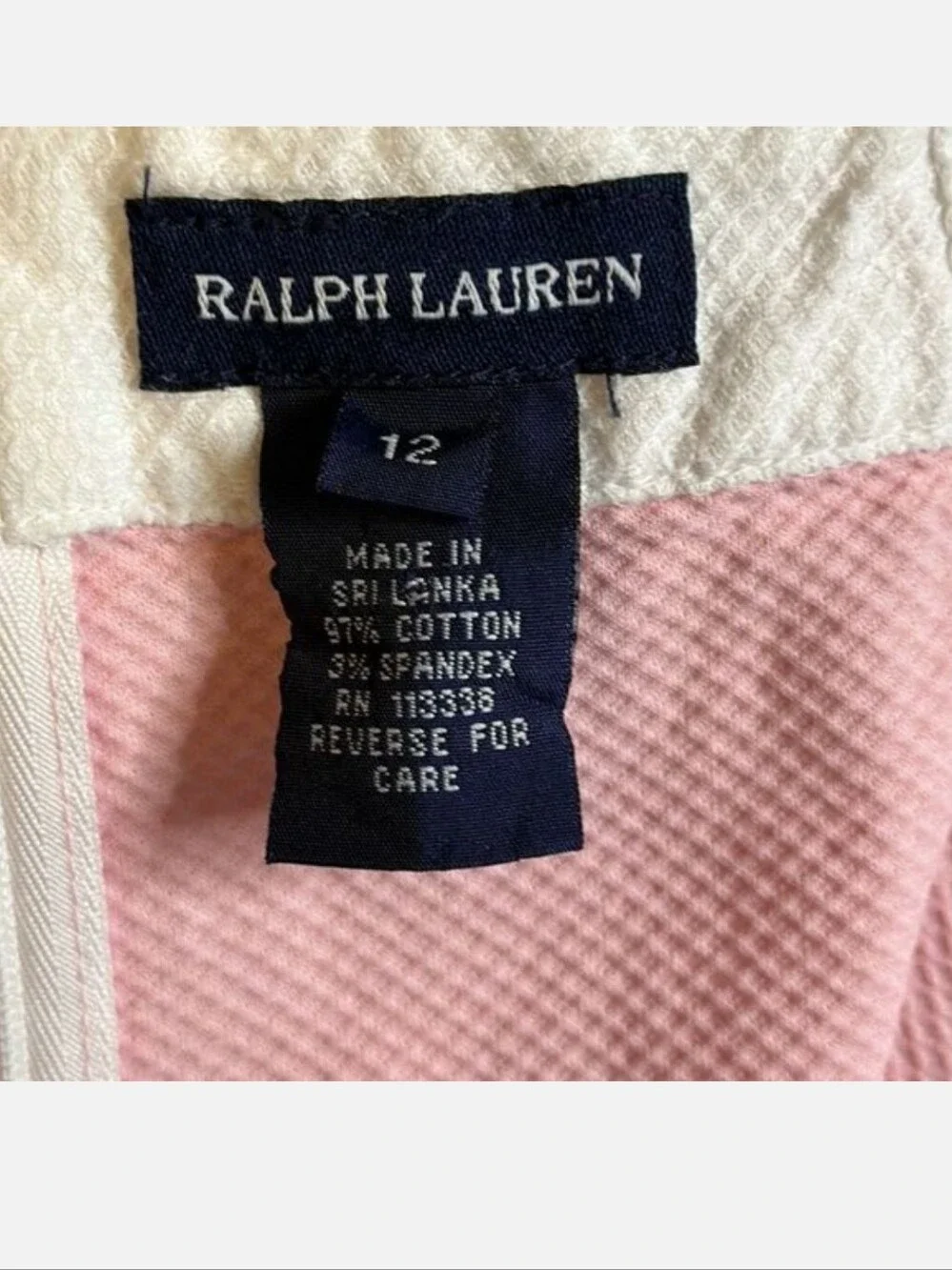 Ralph Lauren Girls size 12 Sleeve less Square Neck Pink Dress Easter Spring Summ